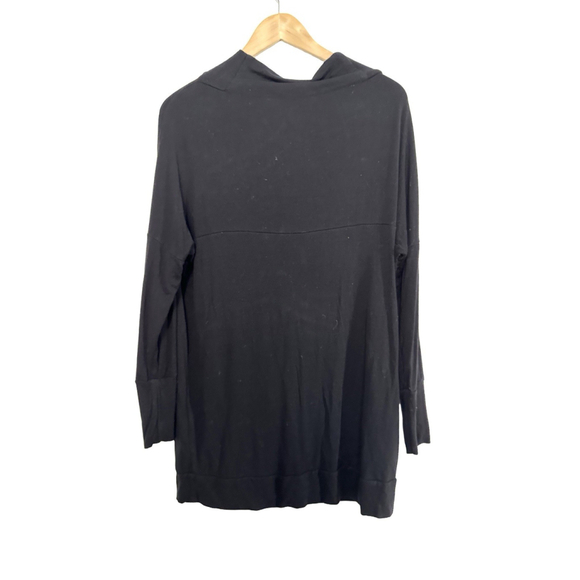 Daily Ritual Tunic Top Sweatshirt XS Black Stretch Cowl Neck Dolman Slv Casual - Picture 4 of 6